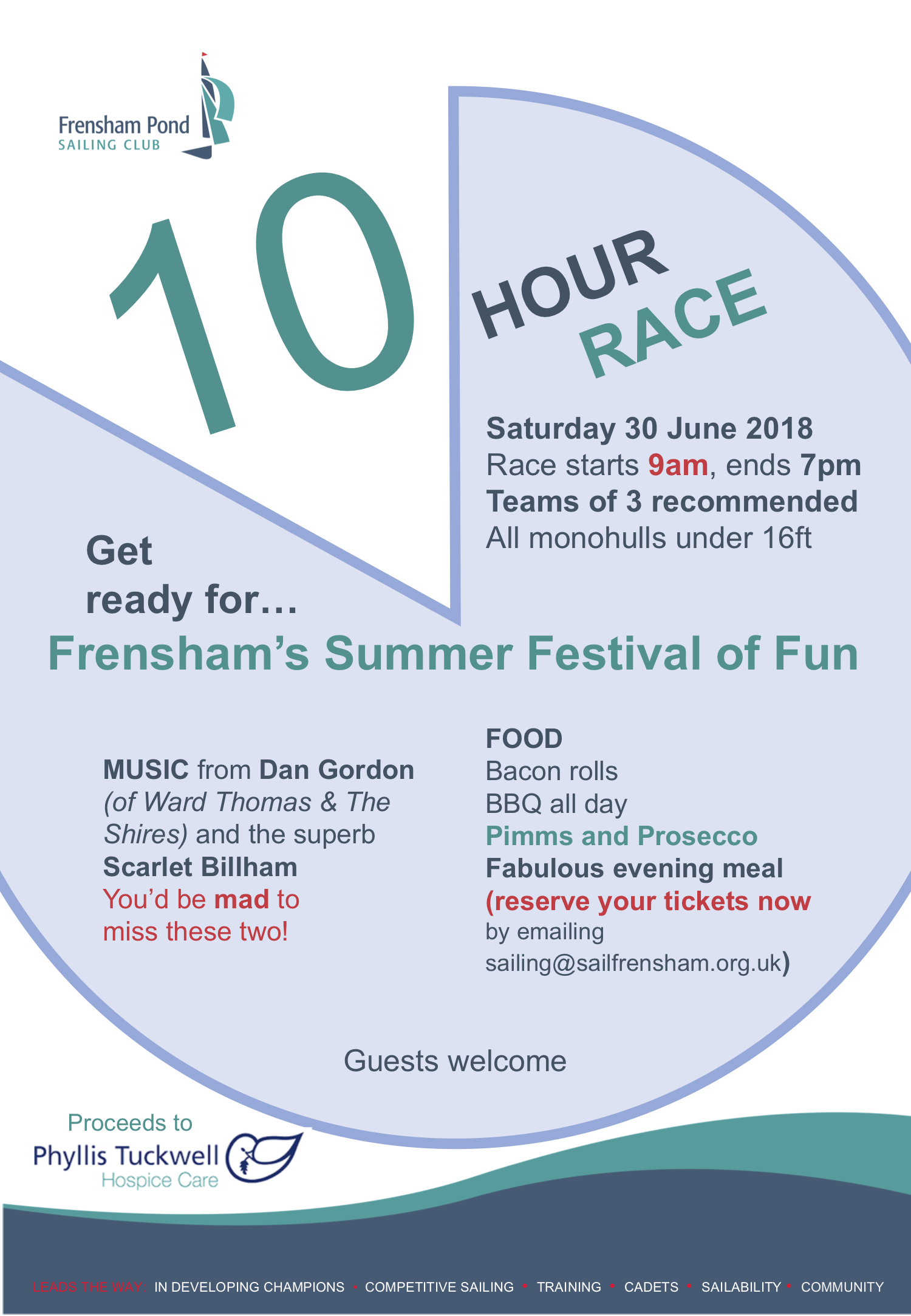 Poster for 10 Hour Race Sat 30 June 2018